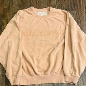 Billabong Women’s  Light Orange Crewneck Sweater